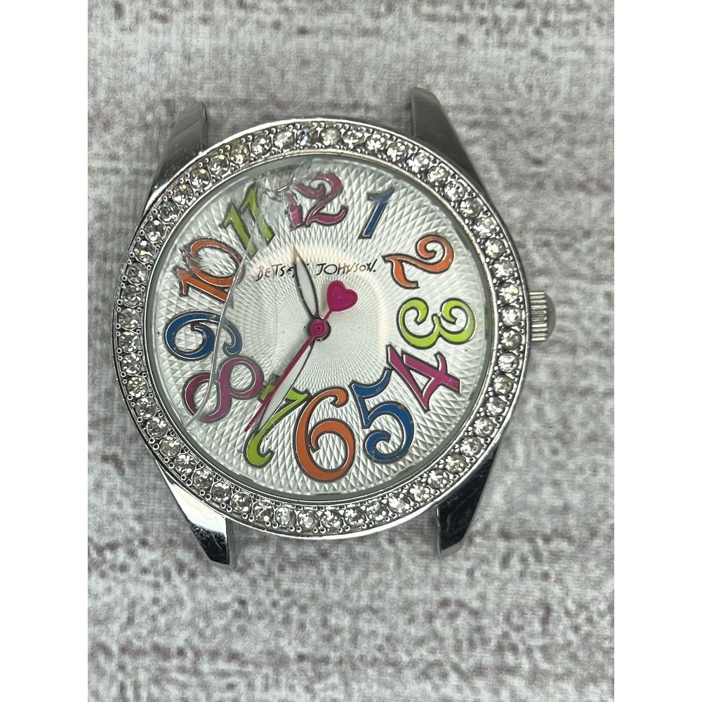 Betsey Johnson Watch Head Colorful Numbers Rhinestone Bezel Parts Repair‎